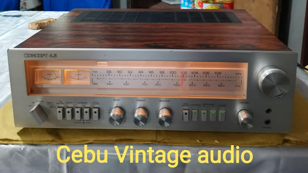 CONCEPT Stereo AM/FM Stereo Receiver 4.5 (1978), Audio, Soundbars ...