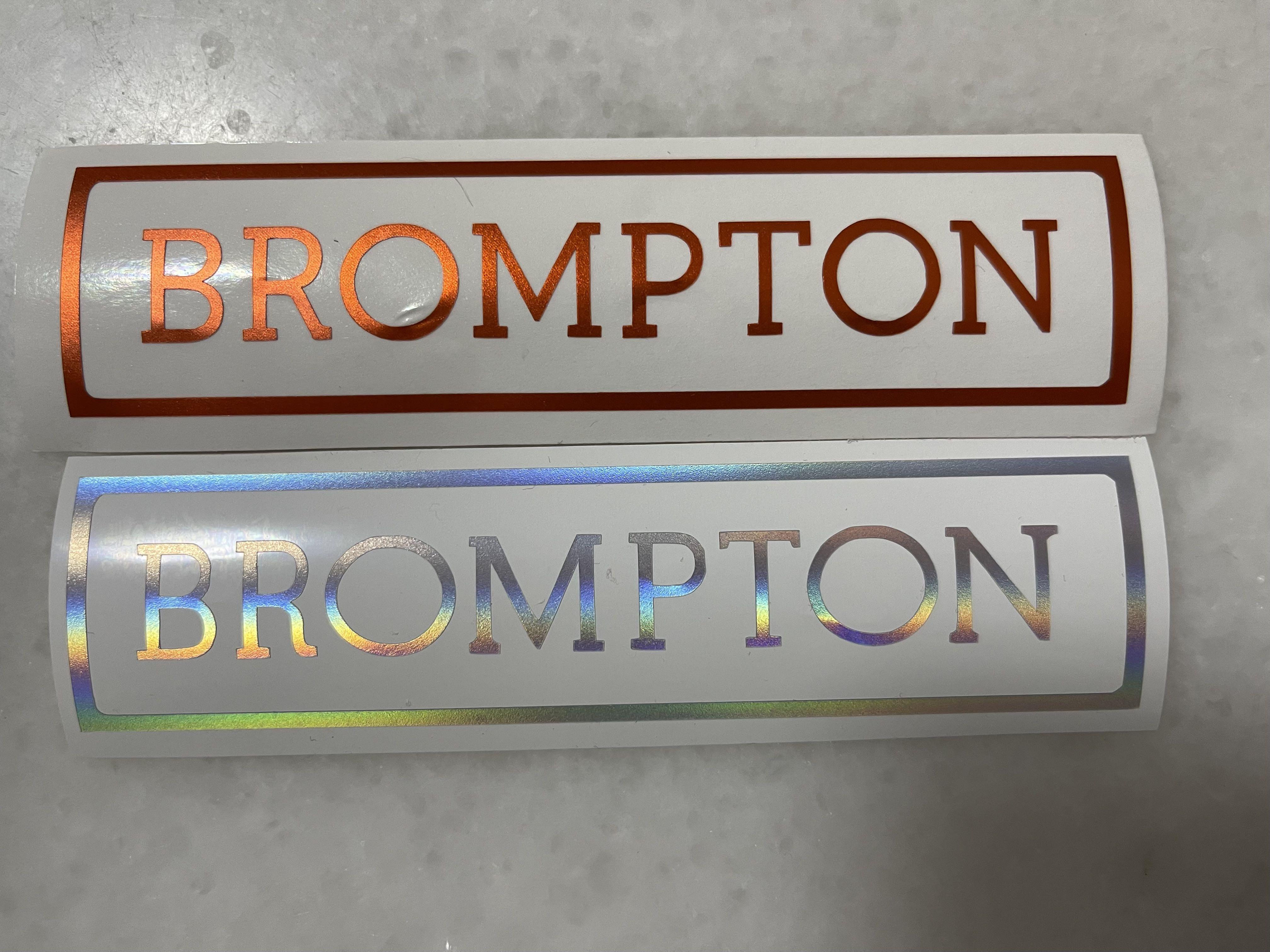 Customized vinyl stickers for brompton bicycle, Sports Equipment ...