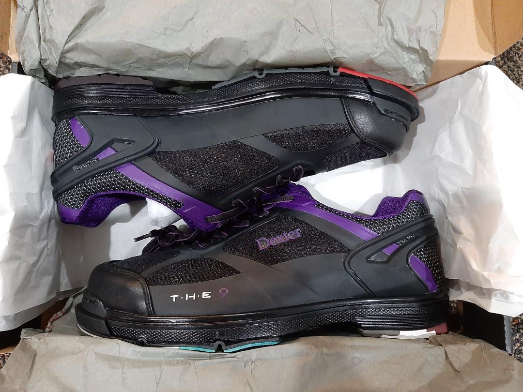 Dexter THE 9 HT Men s US9 Wide Bowling Shoe Black Purple Ball THE9