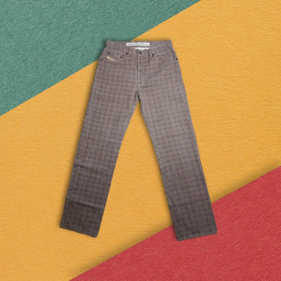 Diesel Industry Keetar Plaid Jeans 