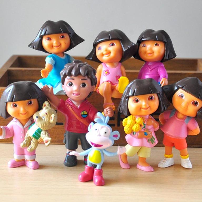 Dora the Explorer Cake Toppers / Figurines (8 Pcs A Set), Hobbies ...