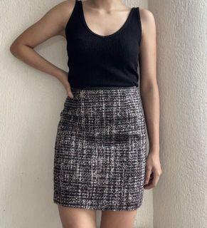 Ever New Textured Tweed Pencil Skirt