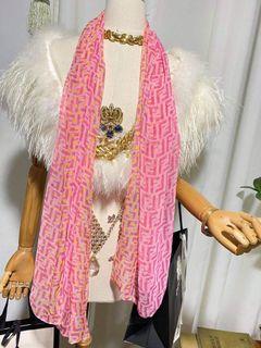 Fendi pink scarf
