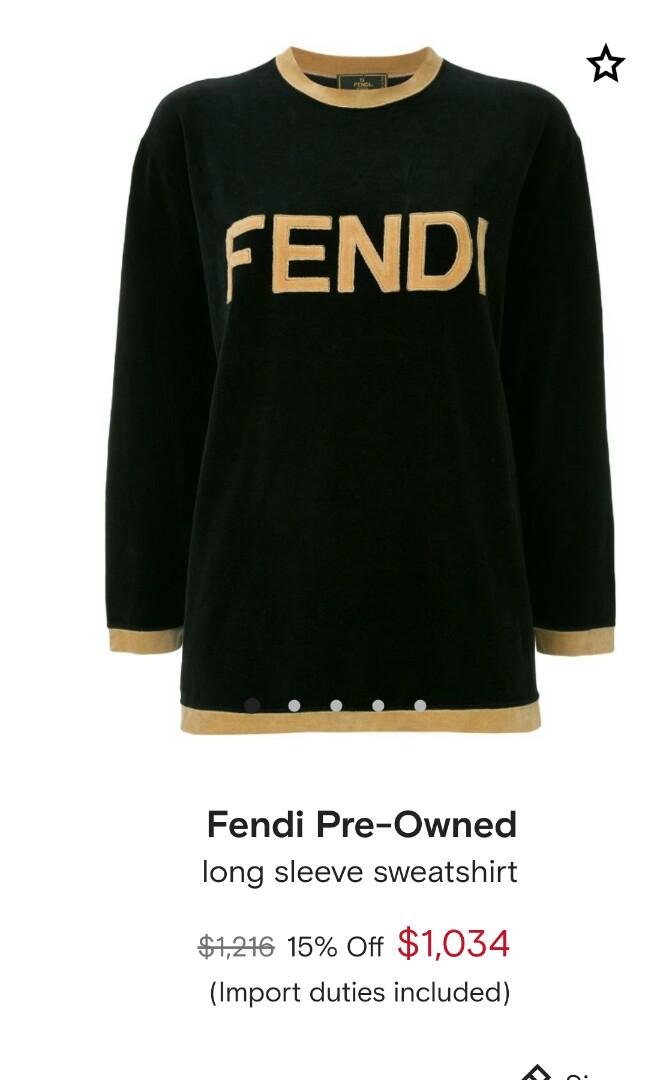 Vintage fendi sweatshirt top