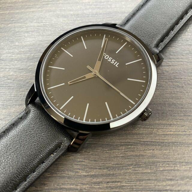Fossil Black Leather Watch