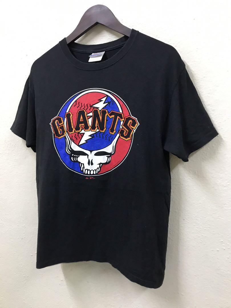Distressed MLB Grateful Dead San Francisco Giants Giveaway T Shirt