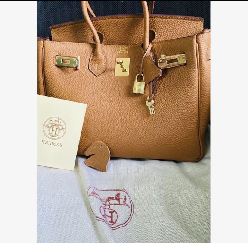 Brown hermes birkin 30CM, Luxury, Bags & Wallets on Carousell