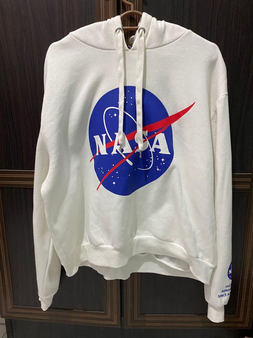 Nasa cropped shop hoodie h&m