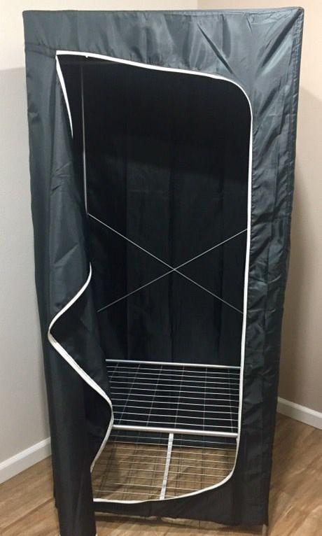 IKEA BREIM Wardrobe Black 80x55x180cm Furniture Home Living