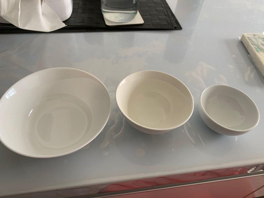 Ikea microwaveable plates and bowls, Furniture & Home Living