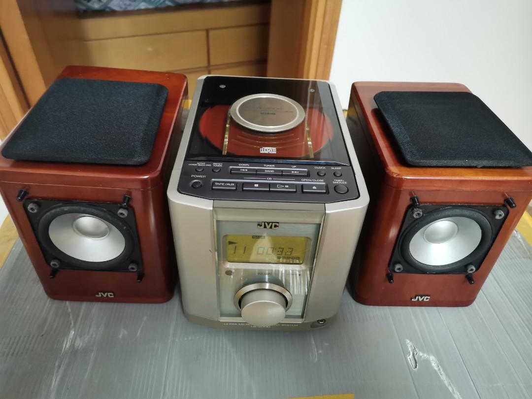 JVC UX2000 MINI HIFI 跟學習搖控, 音響器材, 可攜式音響設備 Carousell