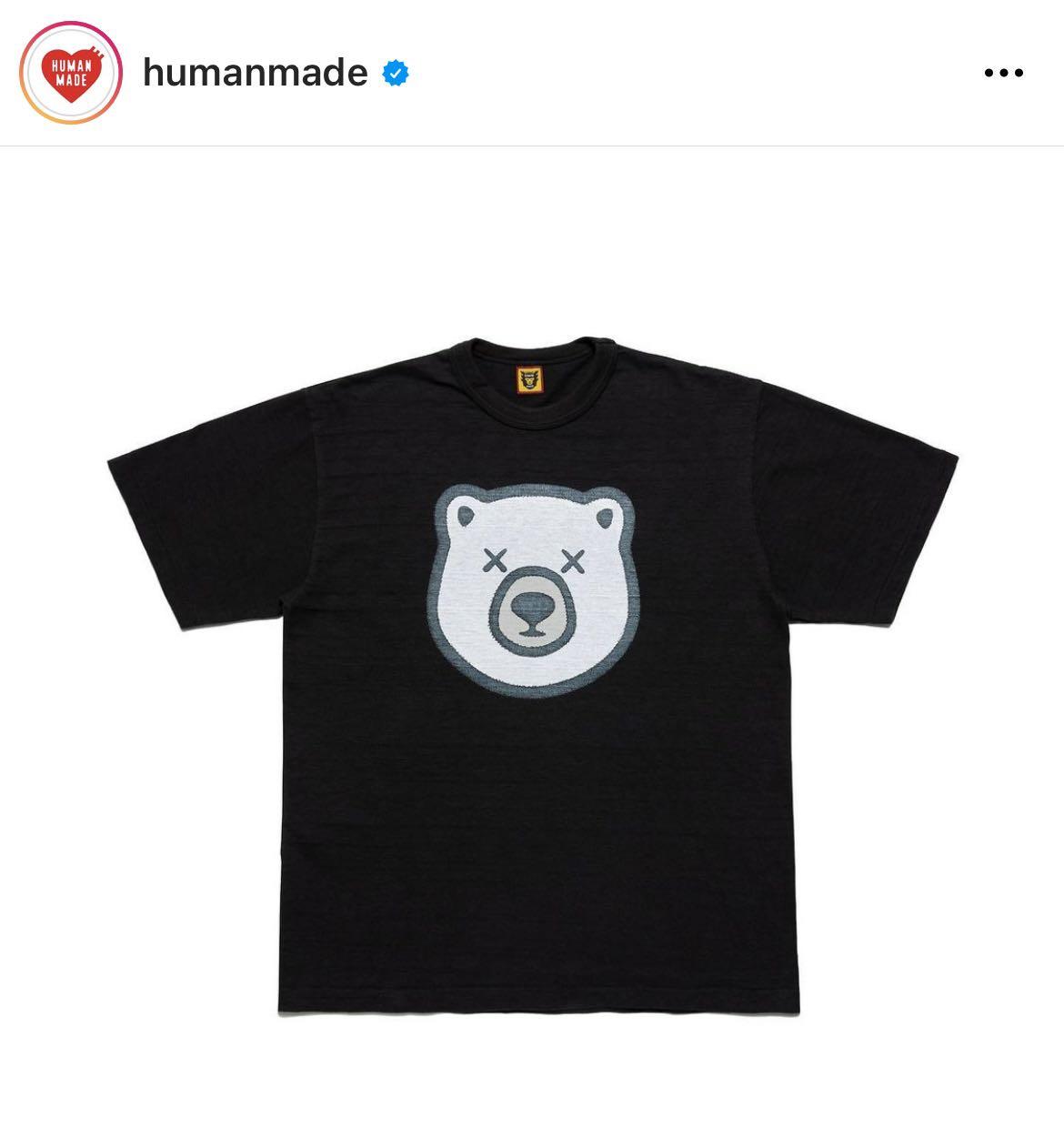 Kaws x Human made #5, 男裝, 上身及套裝, T-shirt、恤衫、有領衫