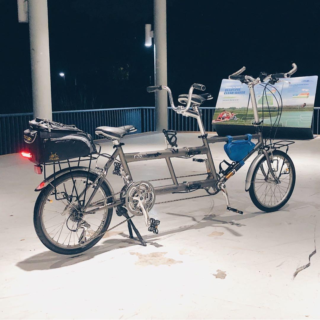 KHS T 20 Tandem Bike Titanium Grey Sports Equipment Bicycles