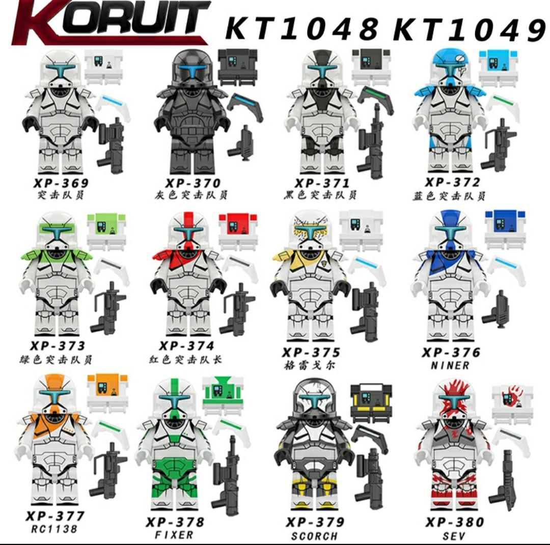 Koruit 1048 & 1049 XP 369-380 Star Wars Minifigures (Lego compatible),  Hobbies & Toys, Toys & Games on Carousell