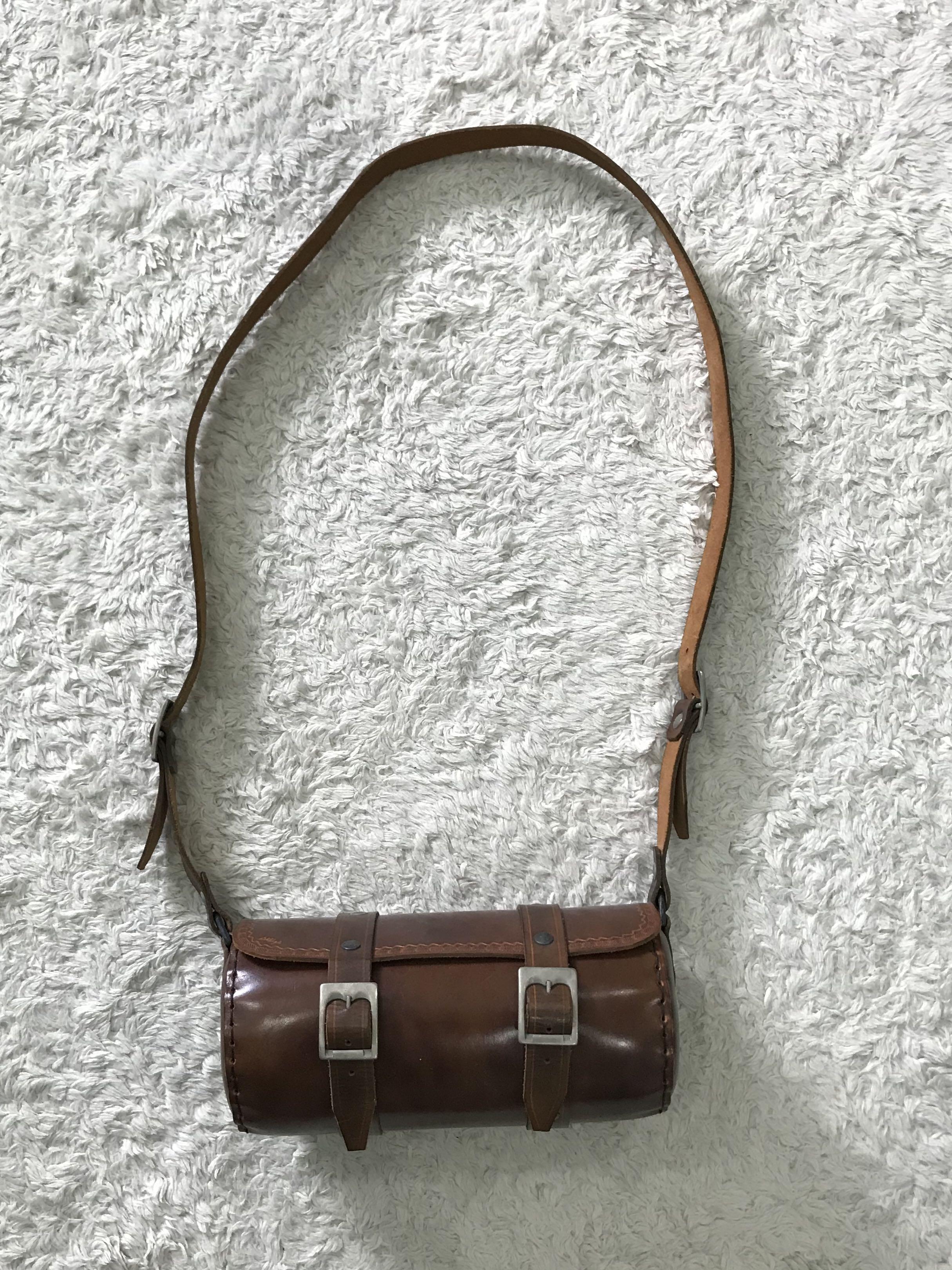 Handmade Leather Sling Bag, Men's Fashion, Bags, Sling Bags on Carousell