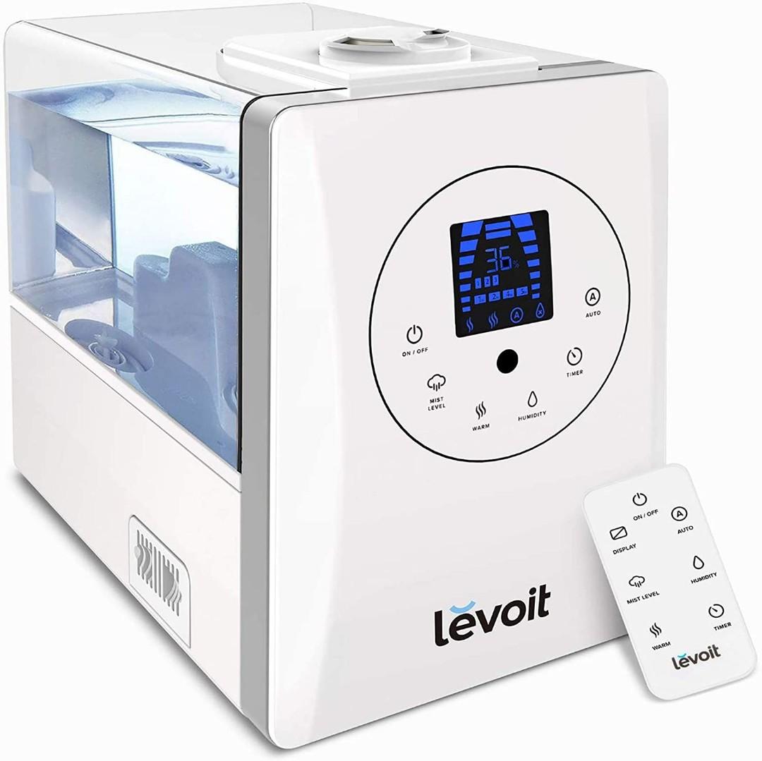 Levoit Humidifier for Home Bedroom 6L, Warm & Cool Mist Essential Oil