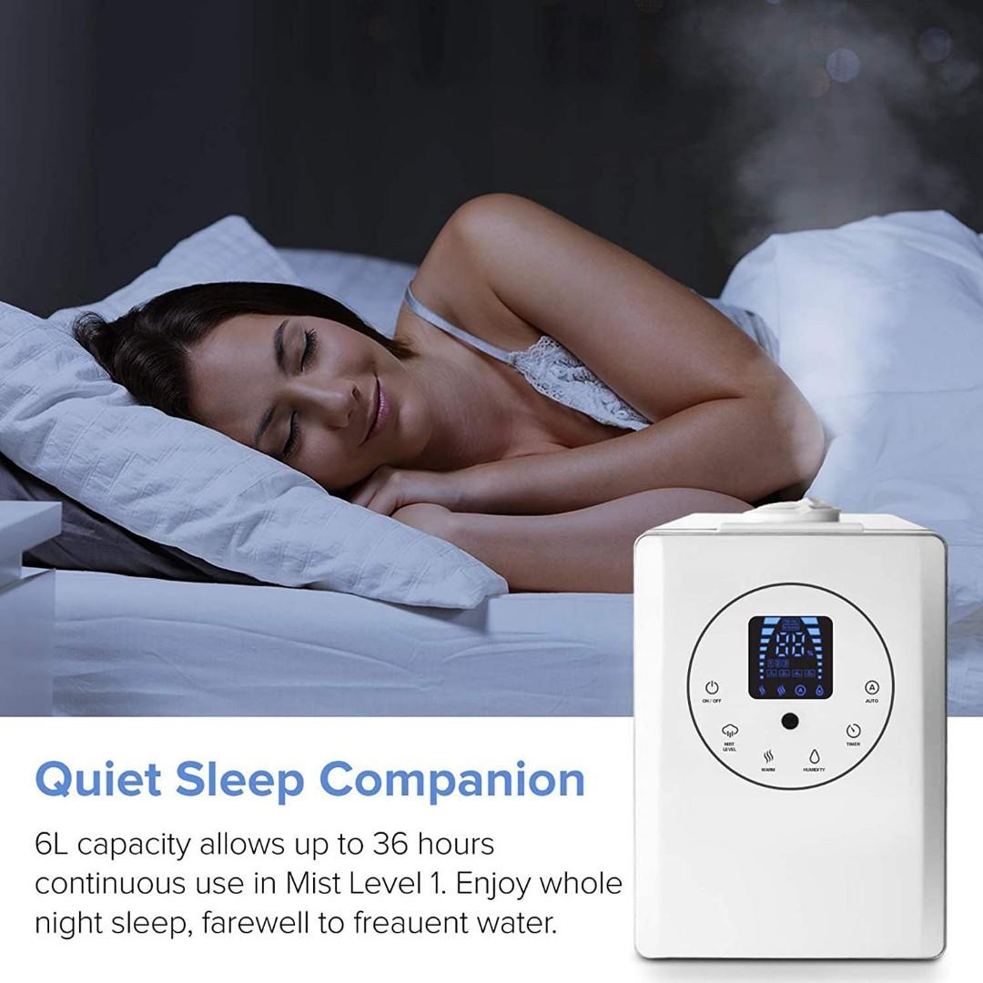 Levoit Humidifier for Home Bedroom 6L, Warm & Cool Mist Essential Oil
