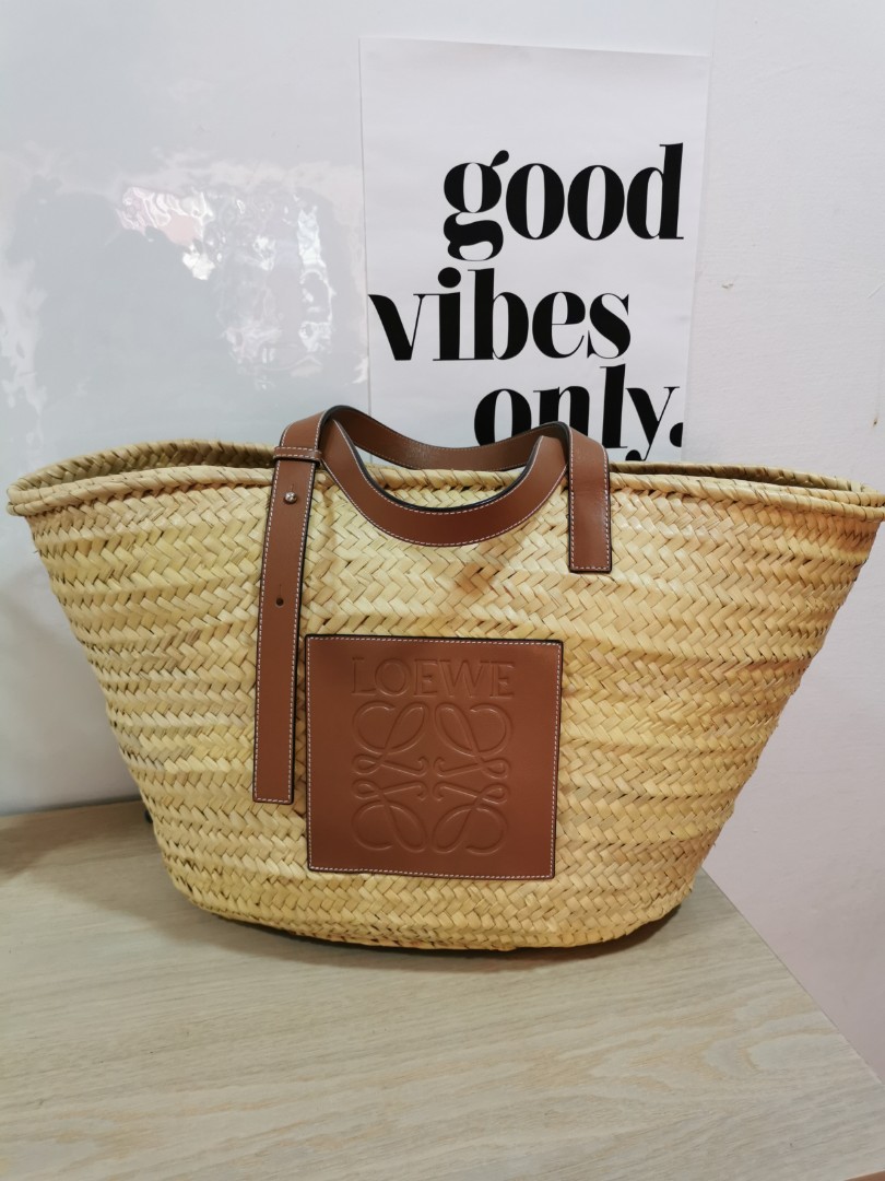 Loewe large basket bag, Luxury, Bags & Wallets on Carousell