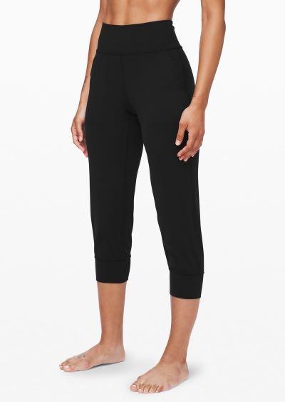 lululemon align jogger crop 23” in black size 4, Women's Fashion, Activewear  on Carousell