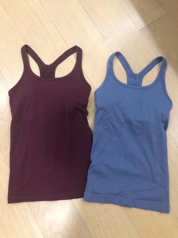 Lululemon shelf bra tank top, Women's Fashion, Tops, Sleeveless on