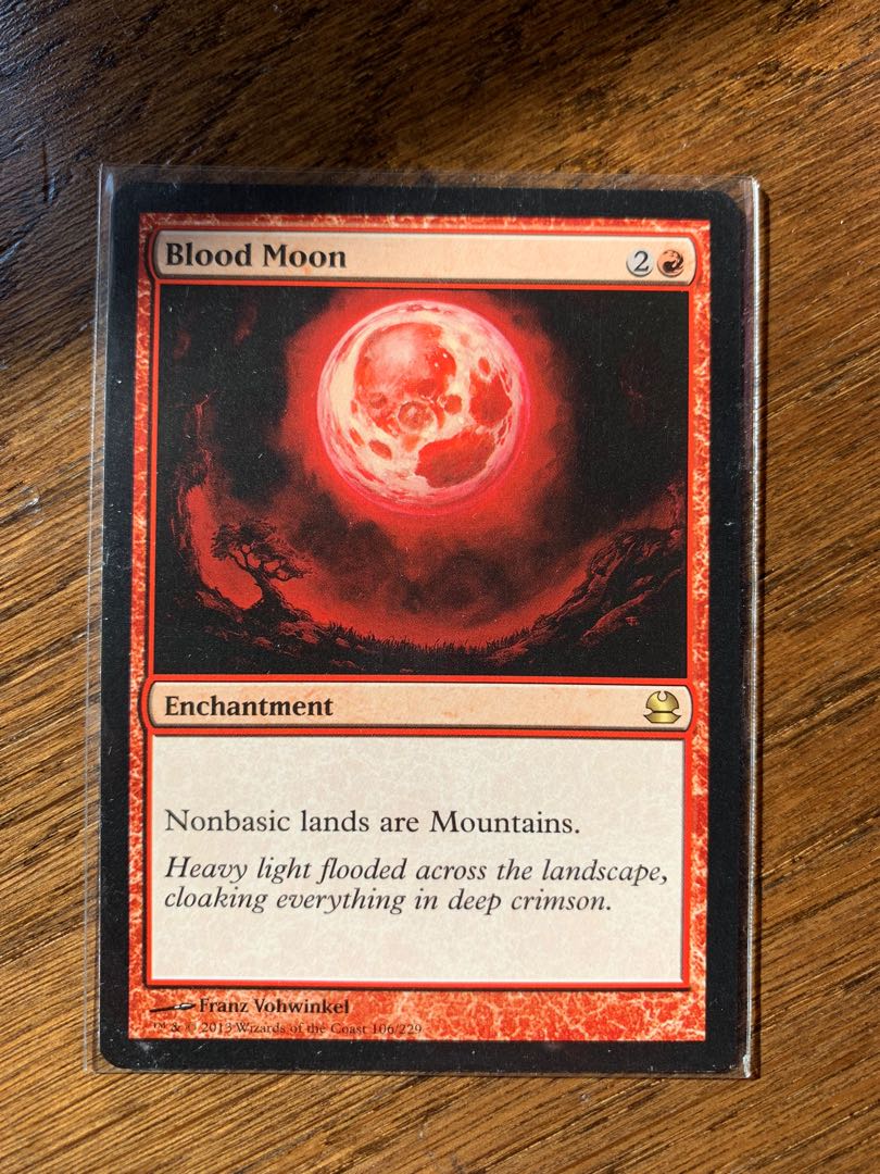 Mtg Blood Moon, Hobbies & Toys, Toys & Games on Carousell