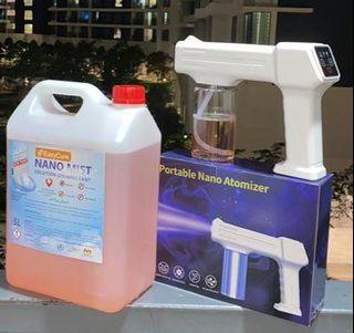 Nano Mist Sanitizer Gun ( Touch Screen & Wireless)