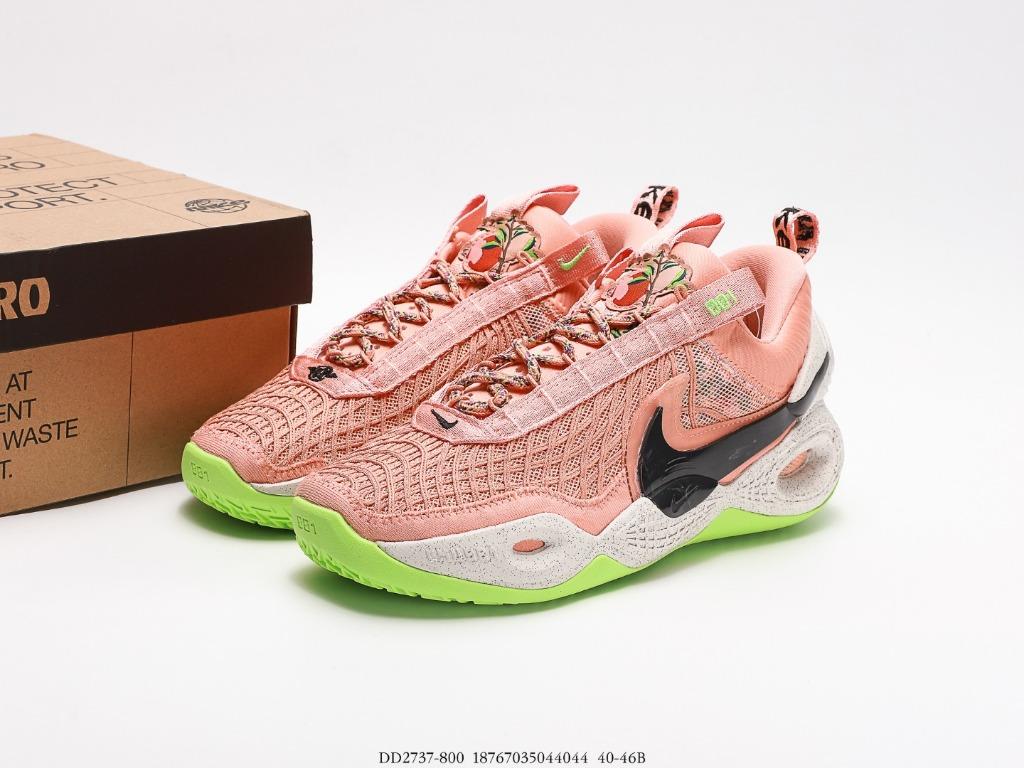 Mens pink basketball top shoes