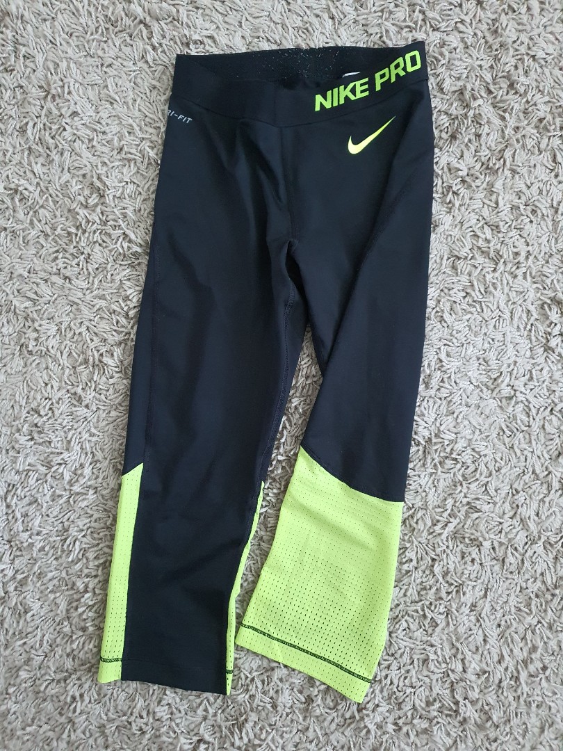 nike neon yellow leggings