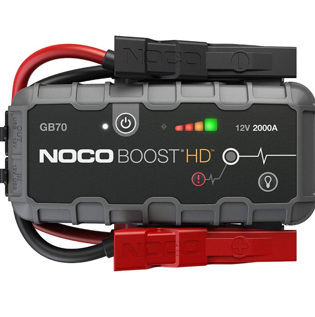 NOCO Boost HD GB70 2000 Amp 12-Volt UltraSafe Lithium Jump Starter Box, Car  Battery Booster Pack, Portable Power Bank Charger, and Jumper Cables For Up  To 8-Liter Gasoline and 6-Liter Diesel Engines,