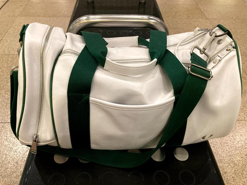 Fred perry green online barrel bag