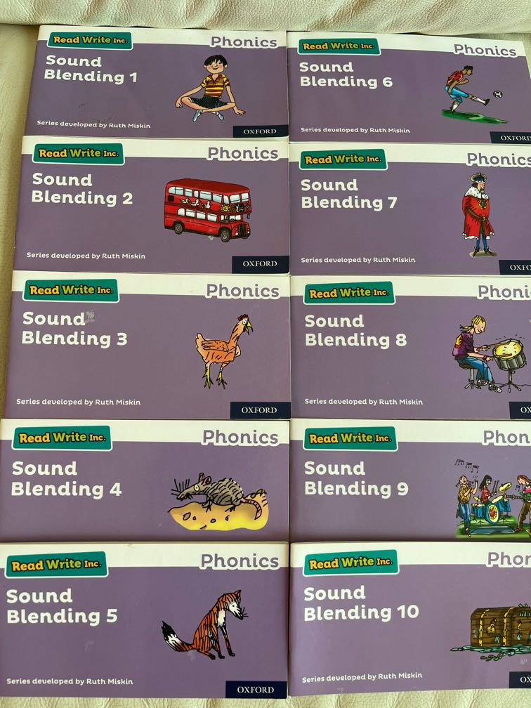 Oxford Read Write Inc Phonics Purple book Sound Blending 110, 書本 & 文具