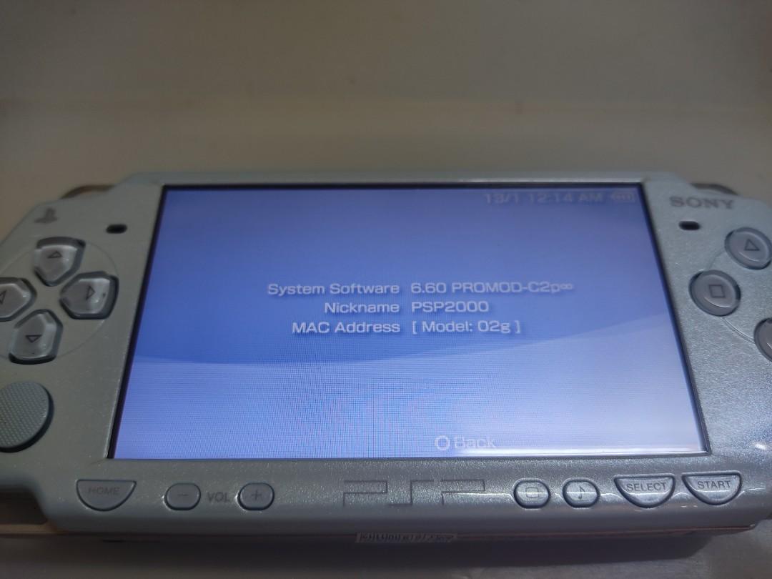 PSP 2000 Lite Blue Color with 64GB Memory Card and 380 Games., Video  Gaming, Video Game Consoles, Nintendo on Carousell