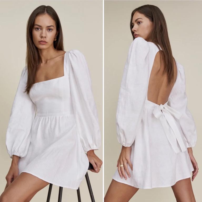 Reformation Brodie Linen Dress - in 3 colours!, , & , - Carousell