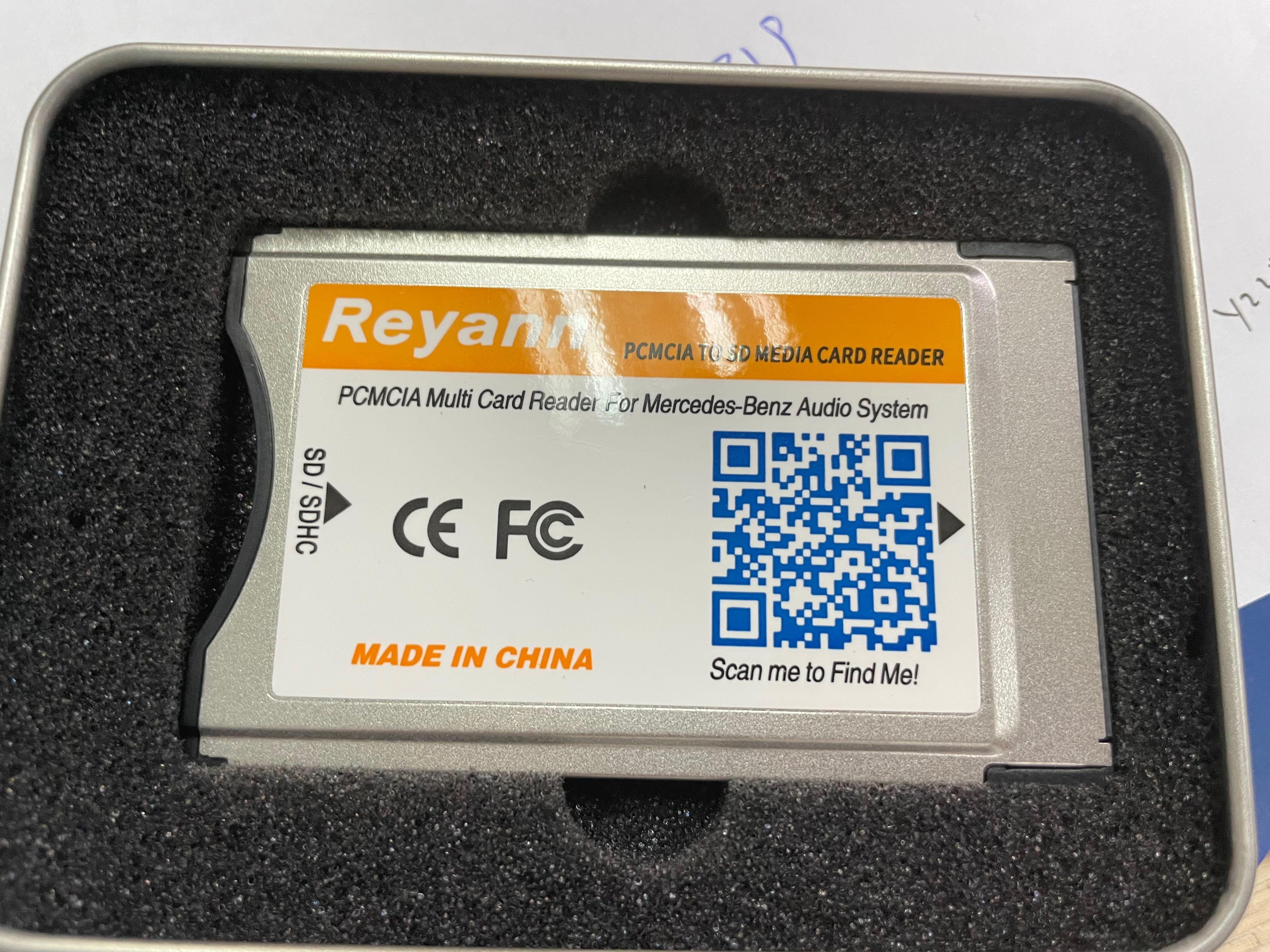 Reyann PCMCIA multi card reader for Mercedes audio system, Car