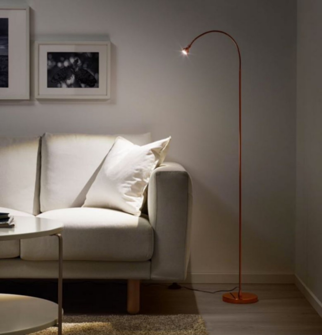 Rose gold shop floor lamp ikea