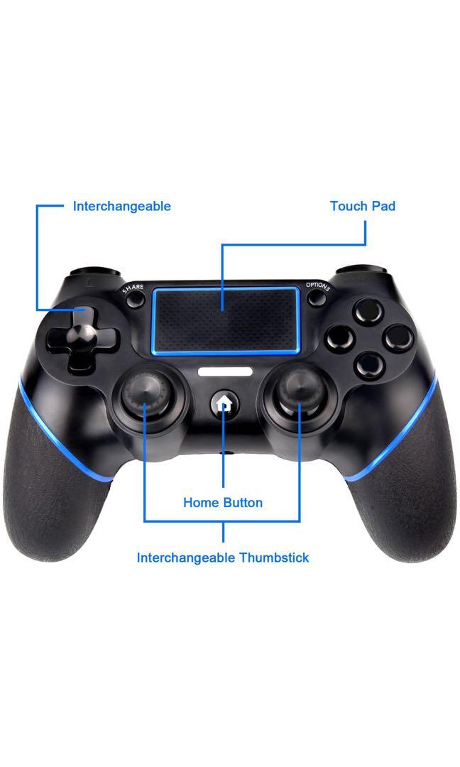 PS4 Controller Wireless Controller Gamepad with Dual Vibration and 3.5mm Jack for Playstation 4 Sades C200 Video Gaming Video Game Consoles PlayStation on Carousell