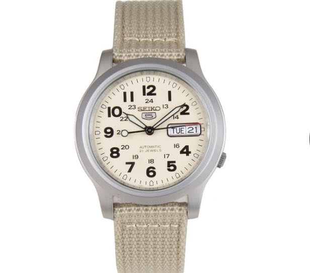 Seiko Military Field SNKN27 Automatic Watch Nylon Strap SNKN27K1