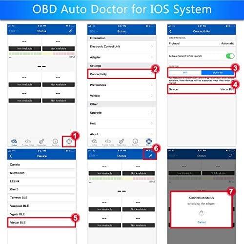 Multi-Blue 2021 OBD2 pour iOS et Android Bluetooth 4.0 Données en