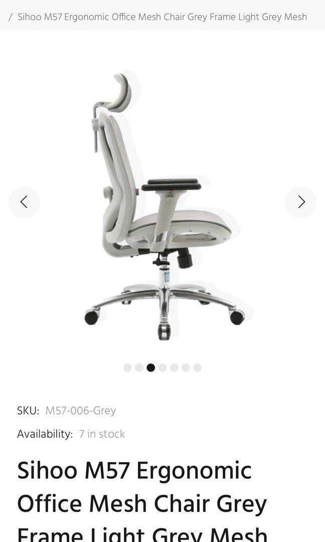 Sihoo M57 Ergonomic Office Mesh Chair, Furniture & Home Living