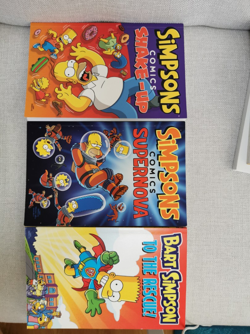 Simpsons illustration books, Hobbies & Toys, Books & Magazines, Comics ...