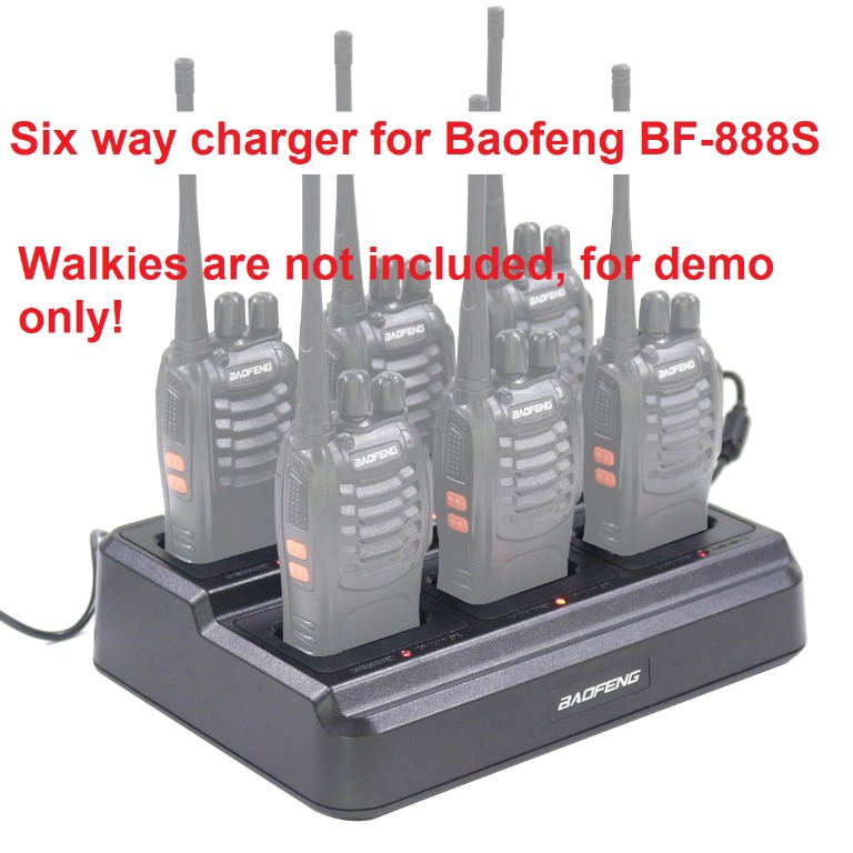 Singapore ready stock, new model Original Baofeng Two Way Radio Multi  Battery Six Way Rapid Charger For Two way radio Bf-888S BF-777s Retevis Walkie  Talkie, Mobile Phones  Gadgets, Other Gadgets on