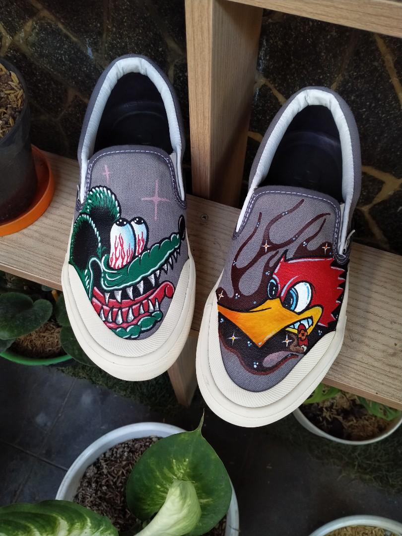 custom sepatu slip on