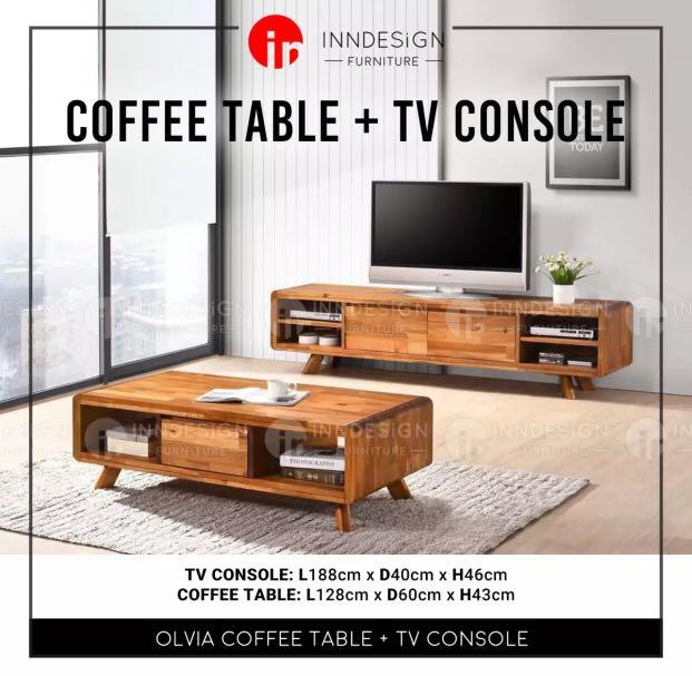 Rubberwood shop tv table