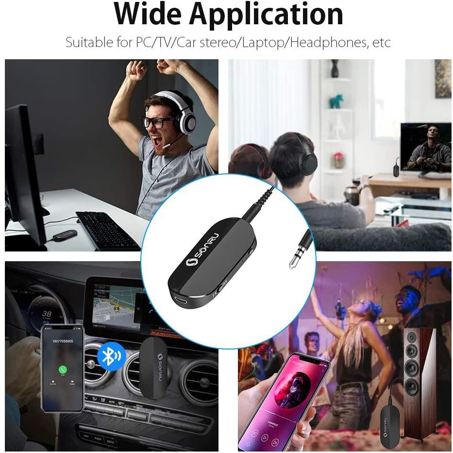 SPECIAL SALE) SONRU Bluetooth 5.0 Audio Adapter Bluetooth Transmitter  Receiver for TV Laptop Stereo System Wireless Adapter, Audio, Other Audio  Equipment on Carousell