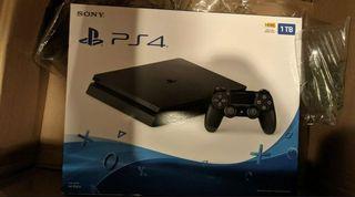 Sony PlayStation PS4 1TB Slim Gaming Console Jet Black In Box - BRAND NEW *