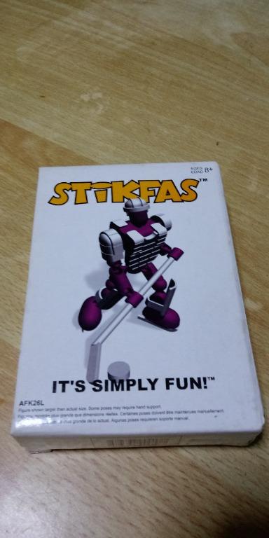 STIKFAS Ice Hockey Gear Set & Sticker new mint in card 