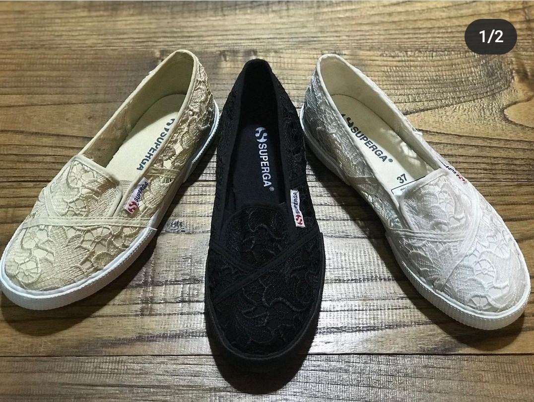 Superga 2210 Macramew Original Slipon Lace Fesyen Wanita Sepatu di Carousell