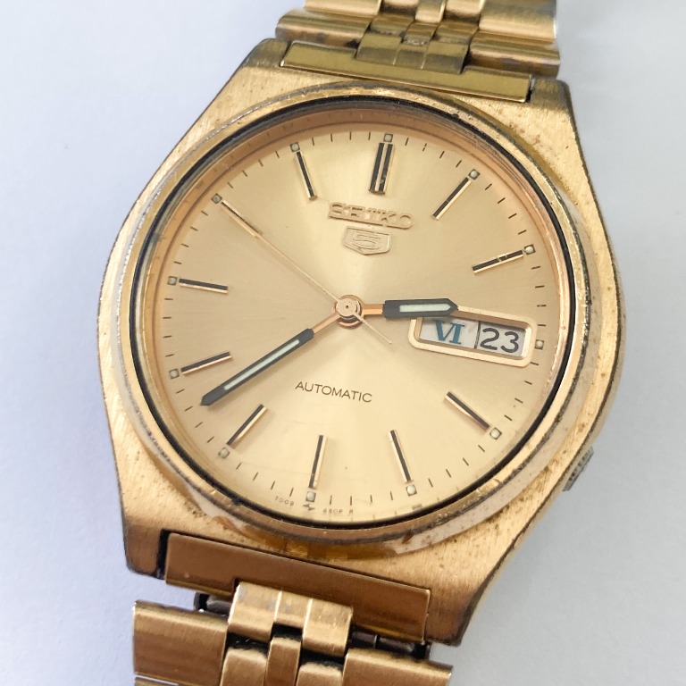 Vintage SEIKO Gold Tone Men's Watch 7009-3170, Hobbies & Toys, Memorabilia  & Collectibles, Vintage Collectibles on Carousell