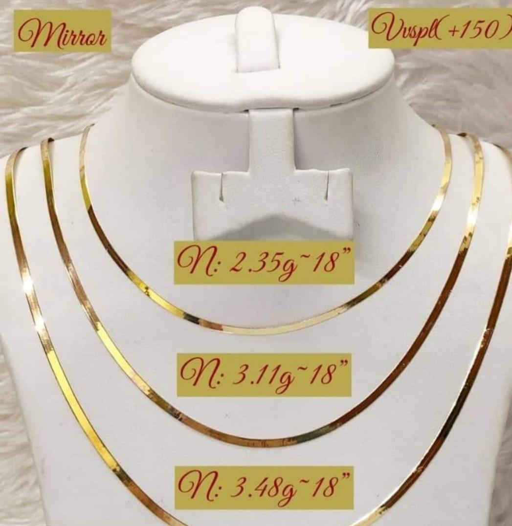 Goldspot, Necklace for men, 18k Saudi gold jewelry, 24 Inches, Stainless  Steel Necklace