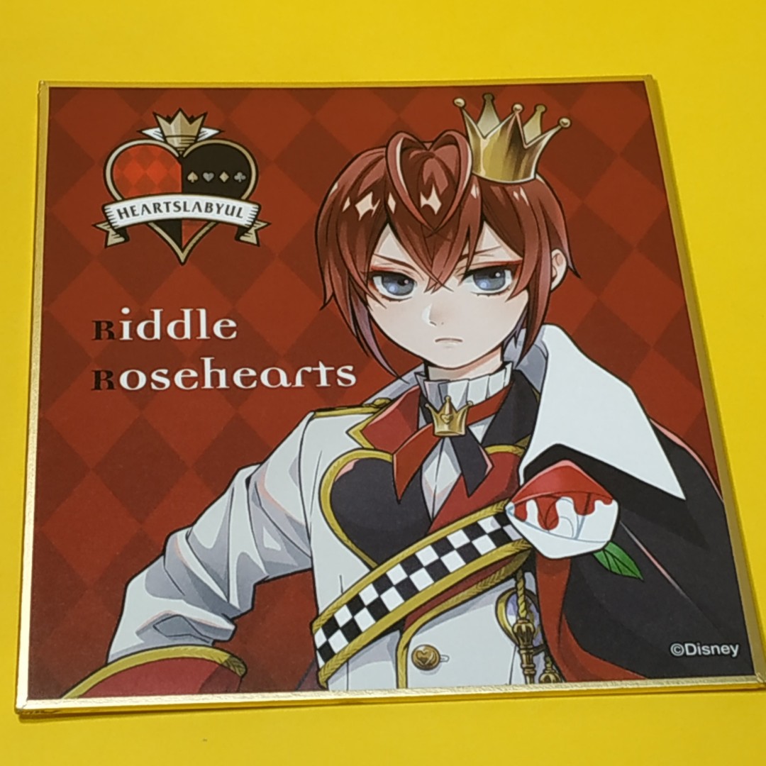 色紙 簽名板 迷你色紙 盒蛋 12x12cm リドル ローズハート 花江夏樹 Riddle Rosehearts ディズニーツイステッドワンダーランドビジュアル色紙コレクションvol 1 ビジュアル色紙 ディズニーツイステッド 迪士尼扭曲樂園 特價35元可郵寄面交只限旺角好景本店交收